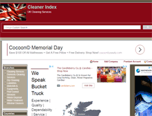 Tablet Screenshot of cleanerindex.com